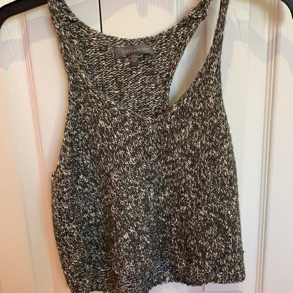 Green Sweater tank top!